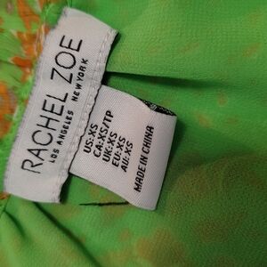 Rachel Zoe Green and Orange Dress